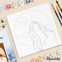 Cargar imagen en el visor de la galería, Mini Pintura por Números 20x20cm con bastidor Mujer y Arcade