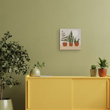 Cargar imagen en el visor de la galería, Mini Pintura por Números 20x20cm con bastidor Plantas grasas