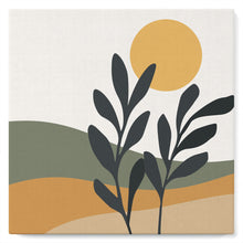 Cargar imagen en el visor de la galería, Mini Pintura por Números 20x20cm con bastidor Paisaje y planta