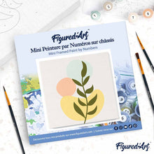 Cargar imagen en el visor de la galería, Mini Pintura por Números 20x20cm con bastidor Planta