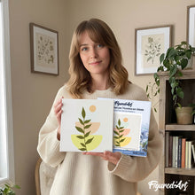 Cargar imagen en el visor de la galería, Mini Pintura por Números 20x20cm con bastidor Planta 2
