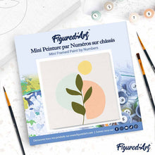Cargar imagen en el visor de la galería, Mini Pintura por Números 20x20cm con bastidor Planta 3