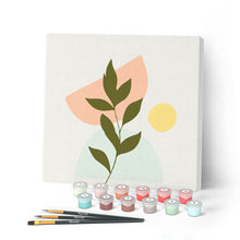 Cargar imagen en el visor de la galería, Mini Pintar por Números 20x20cm con bastidor Planta 4