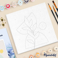 Cargar imagen en el visor de la galería, Mini Pintura por Números 20x20cm con bastidor Planta 4