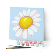 Cargar imagen en el visor de la galería, Mini Pintar por Números 20x20cm con bastidor Bonita margarita