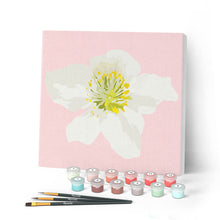 Cargar imagen en el visor de la galería, Mini Pintar por Números 20x20cm con bastidor Rose mosqueta