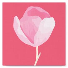 Cargar imagen en el visor de la galería, Mini Pintura por Números 20x20cm con bastidor Tulipán en su tallo