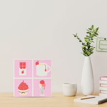 Cargar imagen en el visor de la galería, Mini Pintura por Números 20x20cm con bastidor Delicias