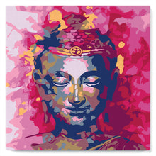 Cargar imagen en el visor de la galería, Mini Pintura por Números 20x20cm con bastidor Buda Precioso