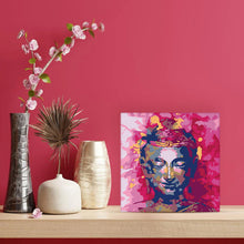 Cargar imagen en el visor de la galería, Mini Pintura por Números 20x20cm con bastidor Buda Precioso