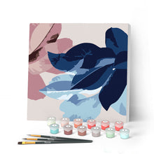 Cargar imagen en el visor de la galería, Mini Pintar por Números 20x20cm con bastidor Ambiente de flores