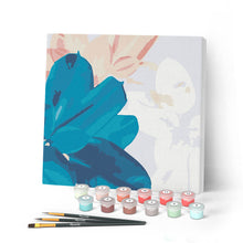 Cargar imagen en el visor de la galería, Mini Pintar por Números 20x20cm con bastidor Hojas de Caucho
