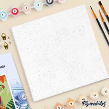 Cargar imagen en el visor de la galería, Mini Pintura por Números 20x20cm con bastidor Rana Tropical de Ojos Rojos