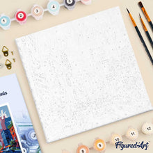 Cargar imagen en el visor de la galería, Mini Pintura por Números 20x20cm con bastidor Póster de Viaje Nueva York