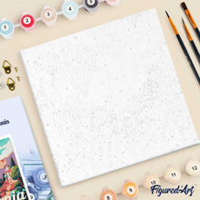 Cargar imagen en el visor de la galería, Mini Pintura por Números 20x20cm con bastidor Póster de Viaje Globos California