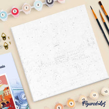 Cargar imagen en el visor de la galería, Mini Pintura por Números 20x20cm con bastidor Póster de Viaje Praga