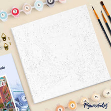 Cargar imagen en el visor de la galería, Mini Pintura por Números 20x20cm con bastidor Póster de Viaje Valencia