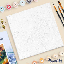 Cargar imagen en el visor de la galería, Mini Pintura por Números 20x20cm con bastidor Póster de Viaje Toscana Verano
