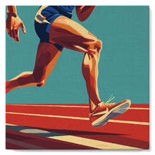 Cargar imagen en el visor de la galería, Mini Pintar por Números 20x20cm con bastidor - Póster Deportivo de Atletismo