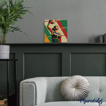 Cargar imagen en el visor de la galería, Mini Pintura por Números 20x20cm con bastidor - Póster Deportivo de Voleibol