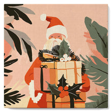 Cargar imagen en el visor de la galería, Mini Pintar por Números 20x20cm con bastidor - Papá Noel con regalos