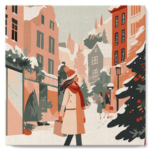Cargar imagen en el visor de la galería, Mini Pintura por Números 20x20cm con bastidor - Compras invernales