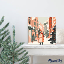 Cargar imagen en el visor de la galería, Mini Pintura por Números 20x20cm con bastidor - Compras invernales