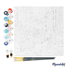 Cargar imagen en el visor de la galería, Mini Pintura por Números 20x20cm con bastidor - Compras invernales