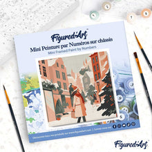 Cargar imagen en el visor de la galería, Mini Pintura por Números 20x20cm con bastidor - Compras invernales