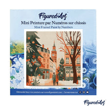 Cargar imagen en el visor de la galería, Mini Pintura por Números 20x20cm con bastidor - Navidad en Londres