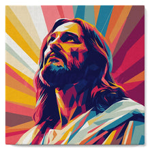Cargar imagen en el visor de la galería, Mini Pintura por Números 20x20cm con bastidor - Jesús radiante