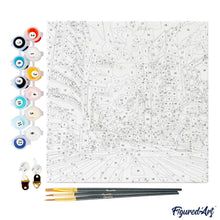 Cargar imagen en el visor de la galería, Mini Pintura por Números 20x20cm con bastidor - Shibuya Pop Art