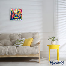 Cargar imagen en el visor de la galería, Mini Pintura por Números 20x20cm con bastidor - Autobús Urbano de Tokio