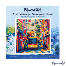 Cargar imagen en el visor de la galería, Mini Pintura por Números 20x20cm con bastidor - Autobús Urbano de Tokio