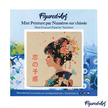 Cargar imagen en el visor de la galería, Mini Pintura por Números 20x20cm con bastidor - Aroma Japonés del Amor