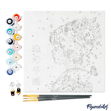 Cargar imagen en el visor de la galería, Mini Pintura por Números 20x20cm con bastidor - Aroma Japonés del Amor