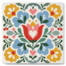 Cargar imagen en el visor de la galería, Mini Pintura por Números 20x20cm con bastidor - Mandala floral