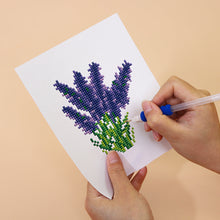 Cargar imagen en el visor de la galería, Mini Diamond Painting 15x20cm (6 piezas) - Flores y Plantas en Maceta