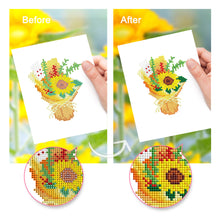 Cargar imagen en el visor de la galería, Mini Diamond Painting 15x20cm (6 piezas) - Flores y Plantas en Maceta