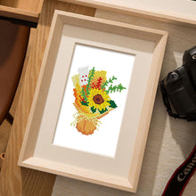 Cargar imagen en el visor de la galería, Mini Diamond Painting 15x20cm (6 piezas) - Flores y Plantas en Maceta