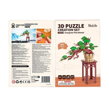 Cargar imagen en el visor de la galería, Puzzle 3D Bonsái de Pino Siempre Verde