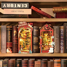 Cargar imagen en el visor de la galería, Book Nook Escena Navideña en Casa