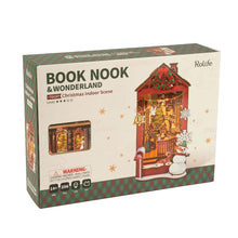 Cargar imagen en el visor de la galería, Book Nook Escena Navideña en Casa