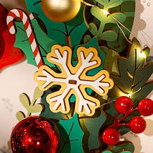 Cargar imagen en el visor de la galería, Puzzle 3D - Corona de Navidad