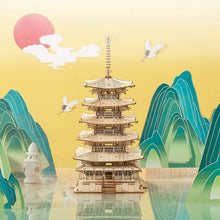 Cargar imagen en el visor de la galería, Puzzle 3D Pagoda de Cinco Pisos