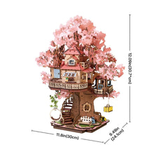 Cargar imagen en el visor de la galería, Puzzle 3D Casa del Árbol de Sakura