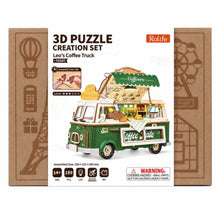 Cargar imagen en el visor de la galería, Puzzle 3D - Camión de café de Leo