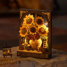 Cargar imagen en el visor de la galería, Puzzle 3D Girasol Dorado