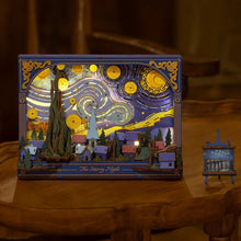 Cargar imagen en el visor de la galería, Puzzle 3D - La noche estrellada