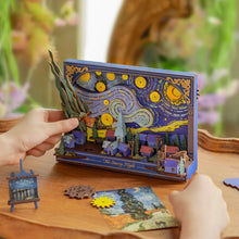 Cargar imagen en el visor de la galería, Puzzle 3D - La noche estrellada